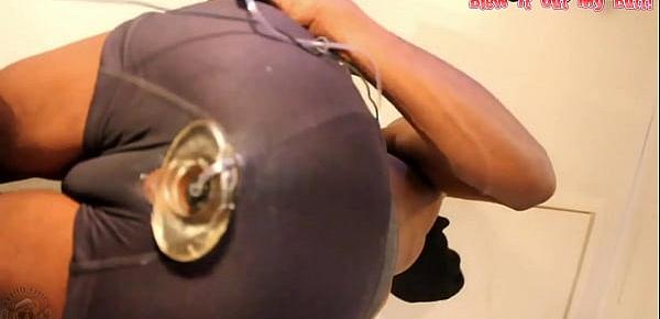  XXL buttplug keeps his ass walls from collapsing, and him from sharting himself